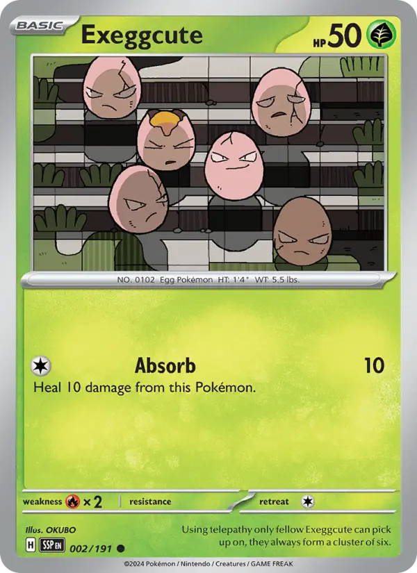 Exeggcute — Surging Sparks card #002