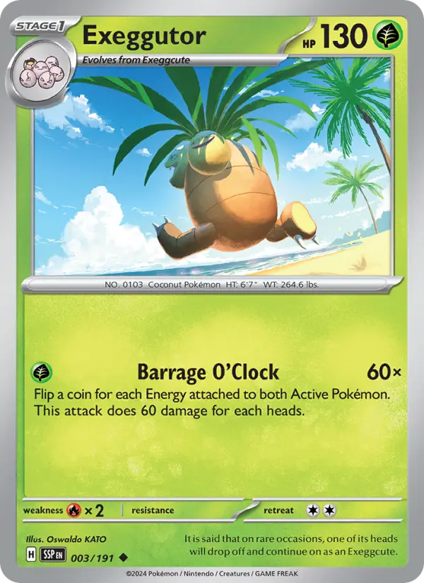 Exeggutor — Surging Sparks card #003