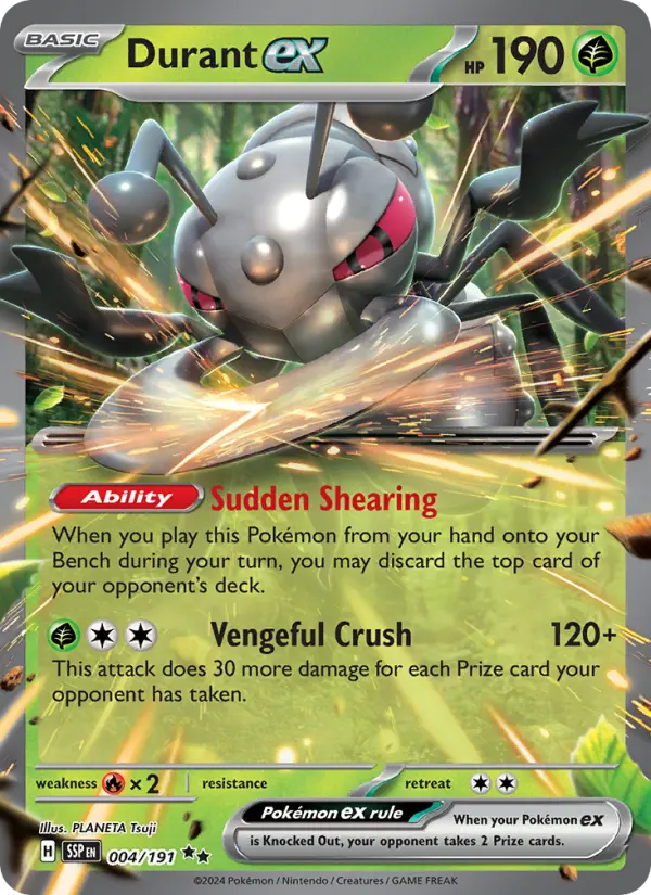 Durant ex — Surging Sparks card #004