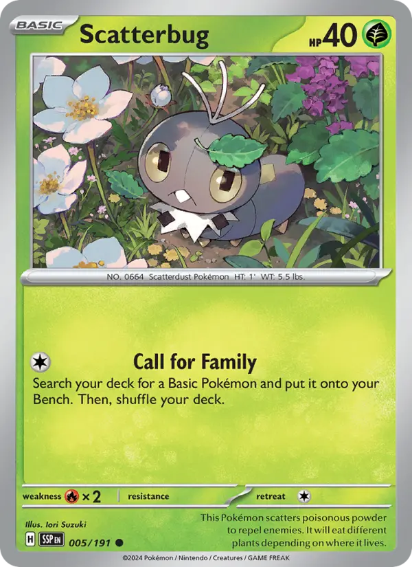 Scatterbug — Surging Sparks card #005