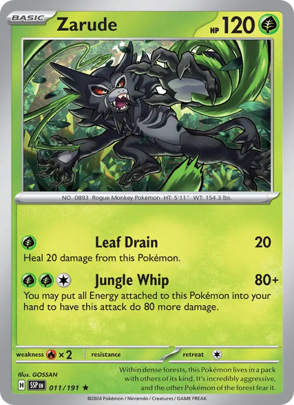 Zarude — Surging Sparks card #011