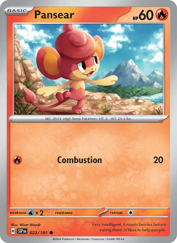 Pansear — Surging Sparks card #022