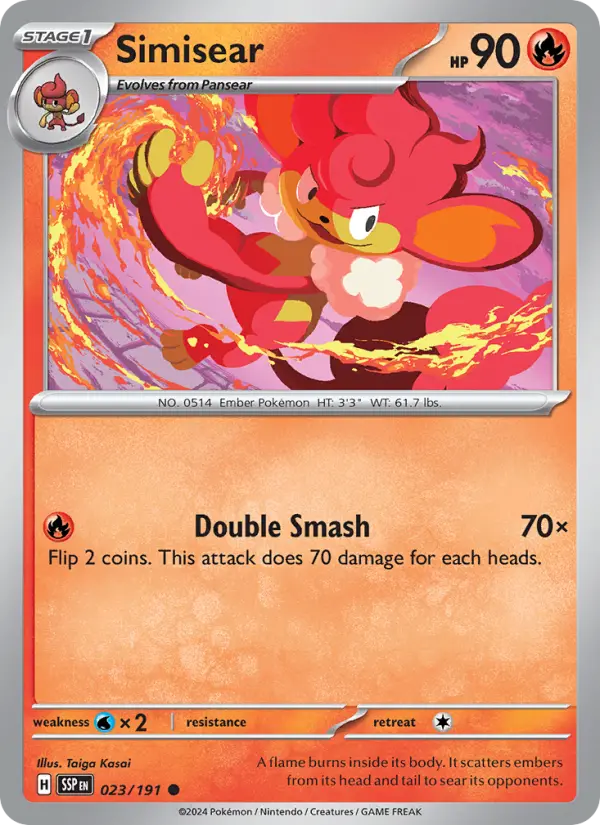 Simisear — Surging Sparks card #023