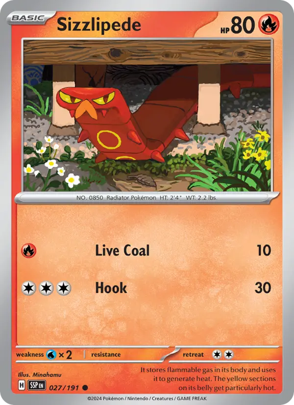 Sizzlipede — Surging Sparks card #027