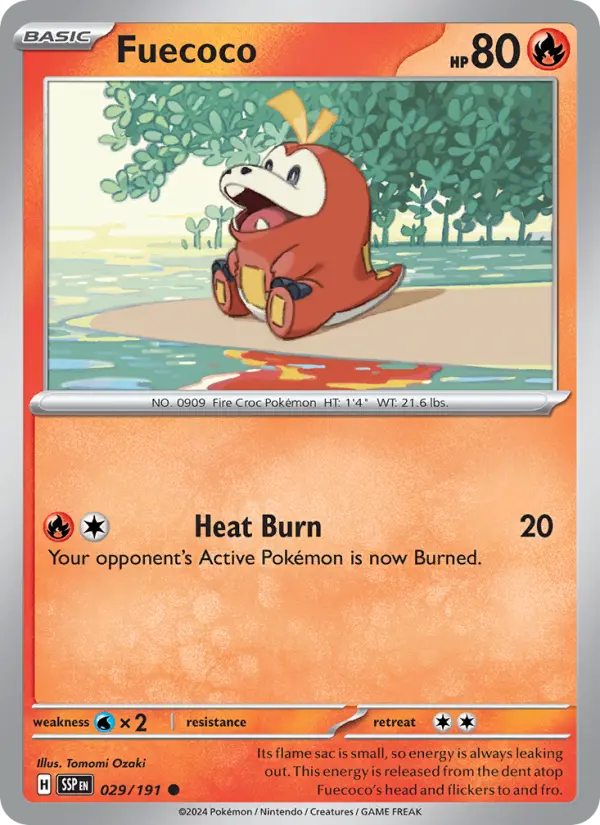 Fuecoco — Surging Sparks card #029