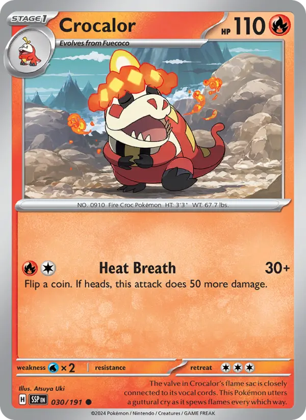 Crocalor — Surging Sparks card #030