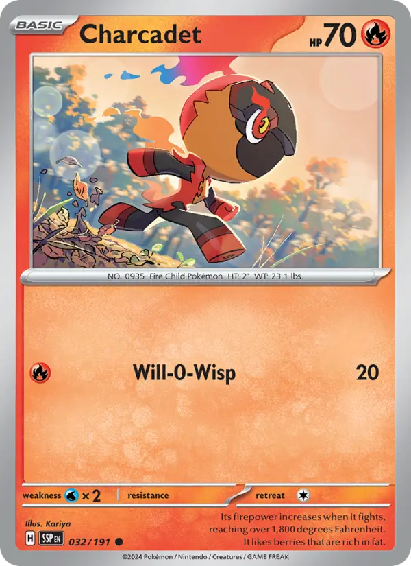 Charcadet — Surging Sparks card #032