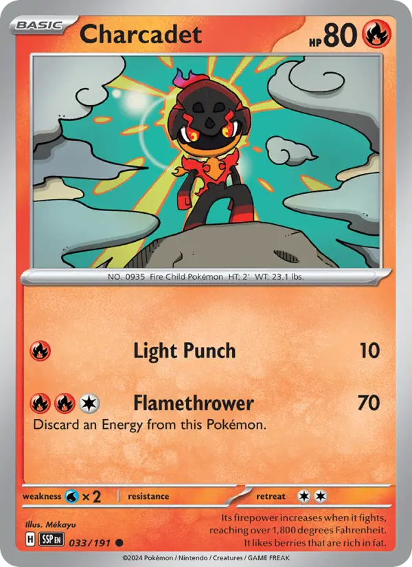 Charcadet — Surging Sparks card #033