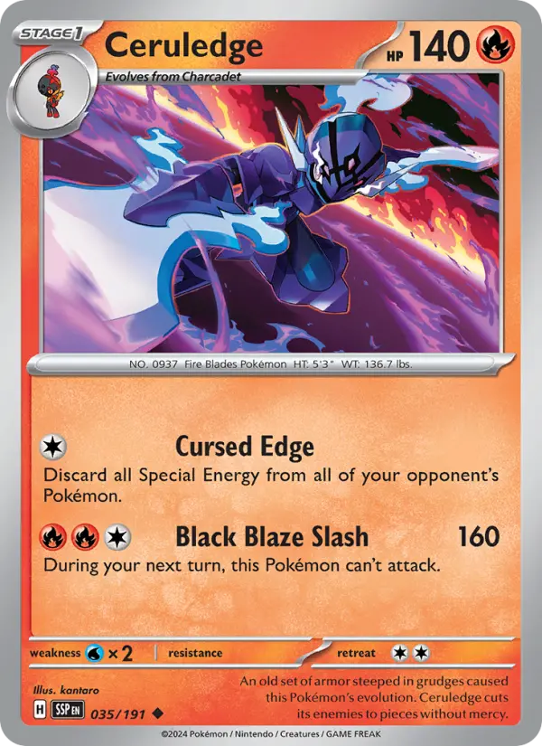 Ceruledge — Surging Sparks card #035