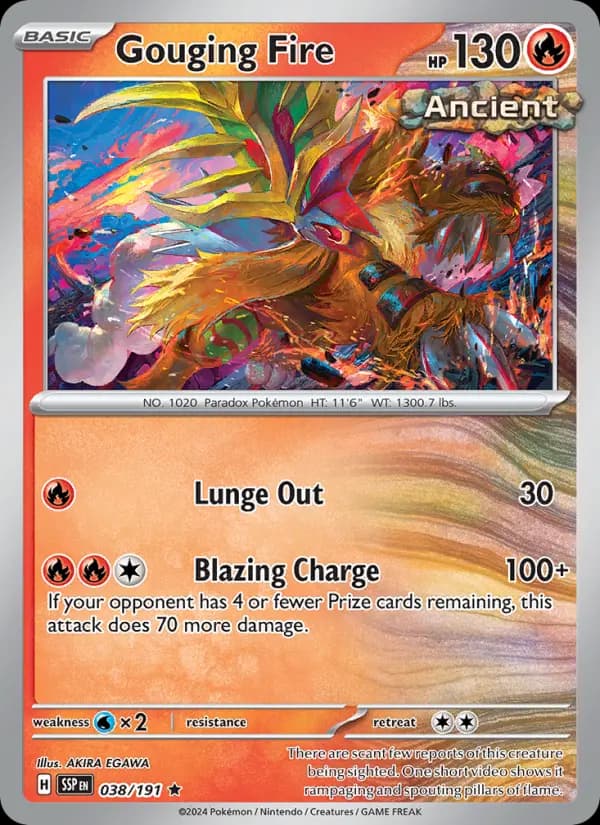 Gouging Fire — Surging Sparks card #038