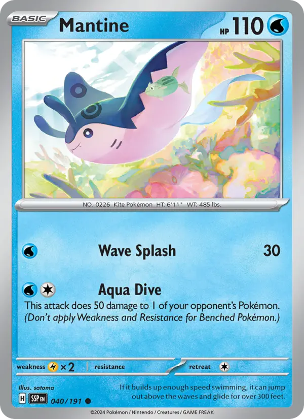 Mantine — Surging Sparks card #040