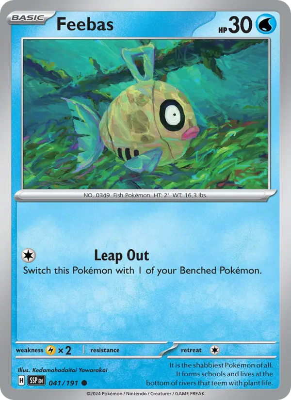 Feebas — Surging Sparks card #041