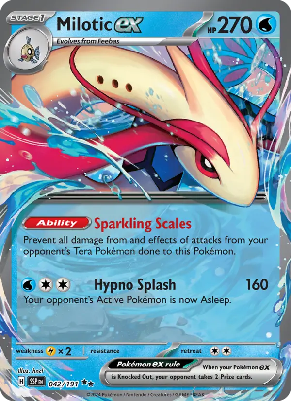 Milotic ex — Surging Sparks card #042