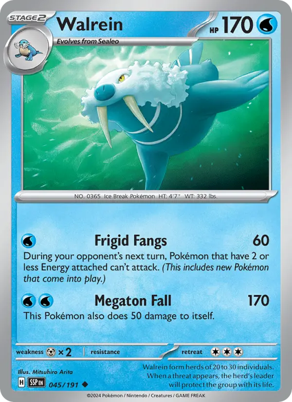 Walrein — Surging Sparks card #045