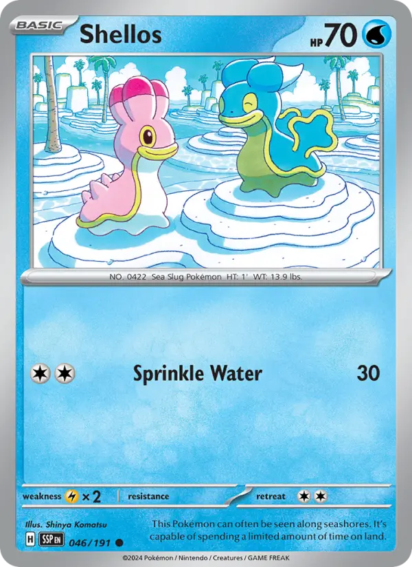 Shellos — Surging Sparks card #046