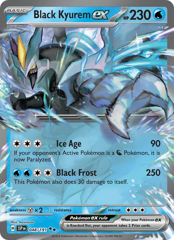 Black Kyurem ex — Surging Sparks card #048