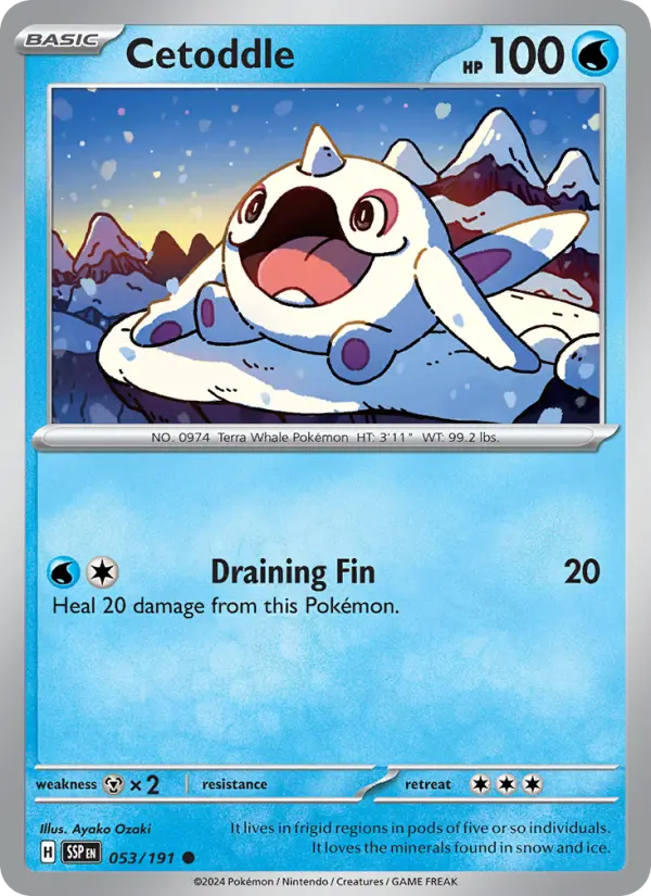 Cetoddle — Surging Sparks card #053