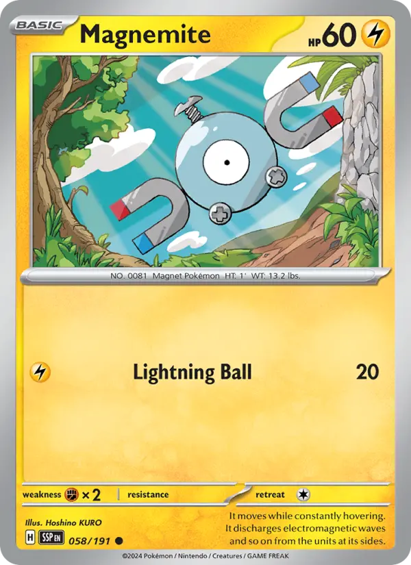 Magnemite — Surging Sparks card #058