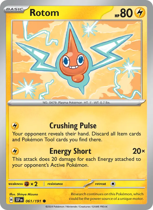 Rotom — Surging Sparks card #061