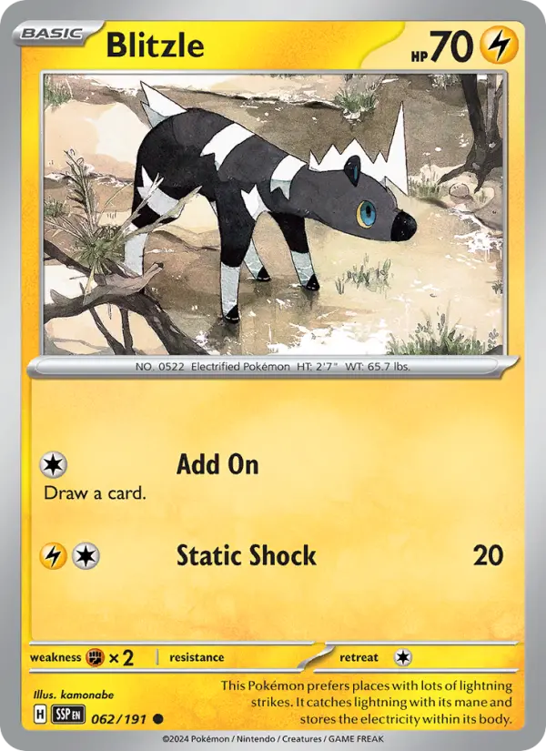Blitzle — Surging Sparks card #062