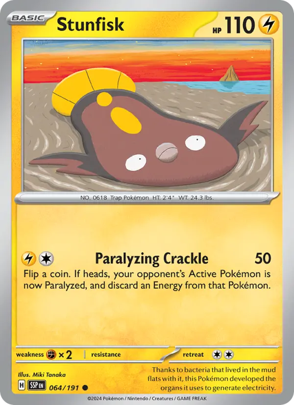 Stunfisk — Surging Sparks card #064