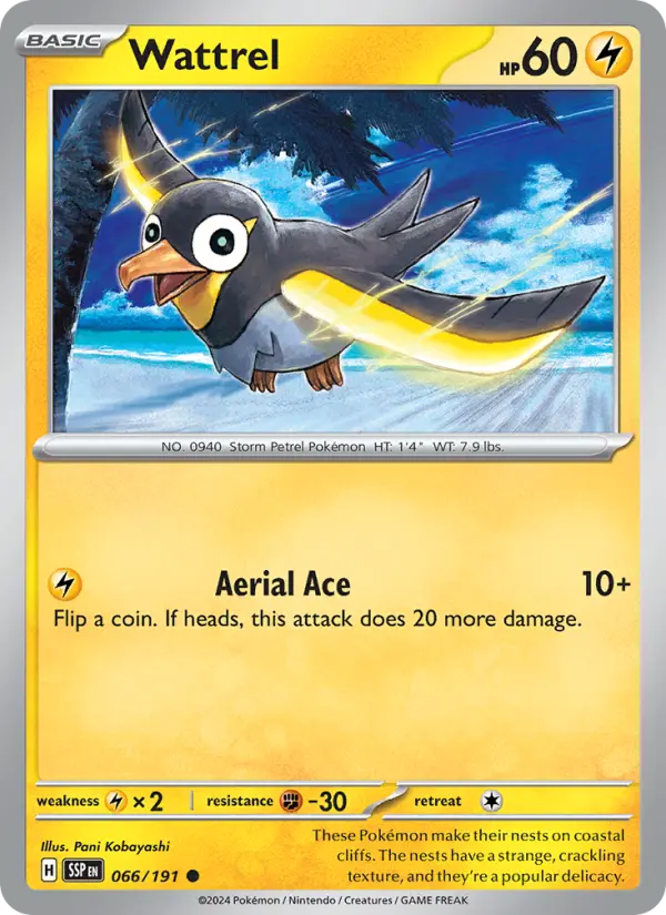 Wattrel — Surging Sparks card #066