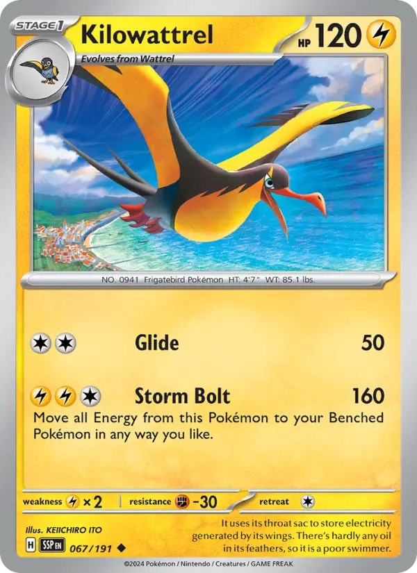Kilowattrel — Surging Sparks card #067