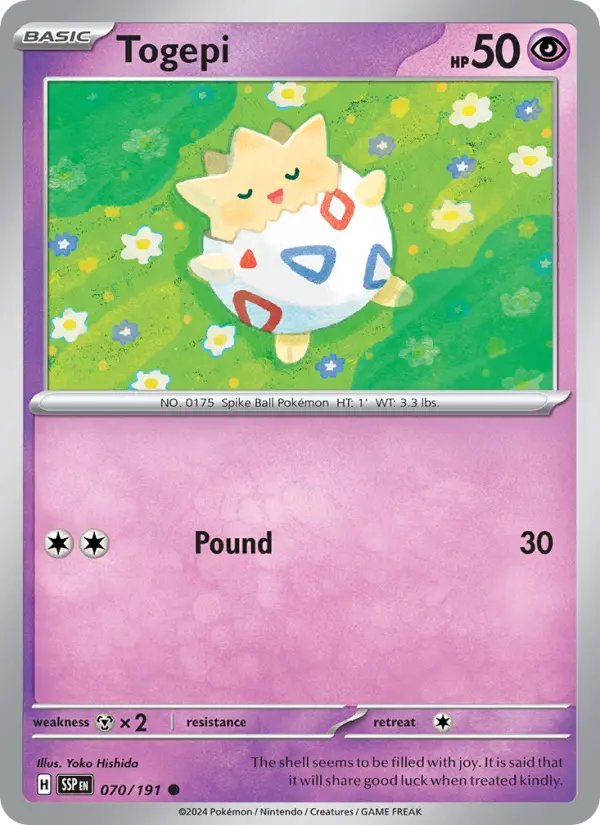 Togepi — Surging Sparks card #070