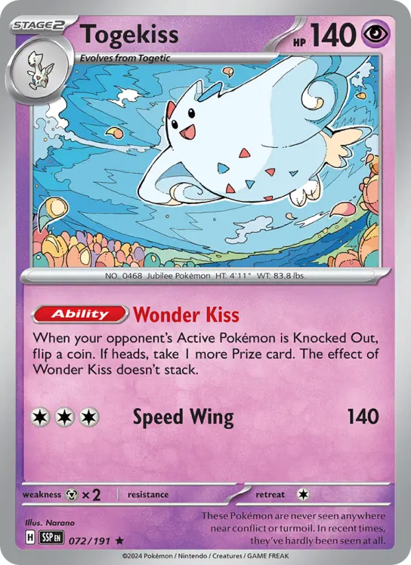 Togekiss — Surging Sparks card #072
