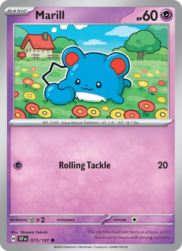 Marill — Surging Sparks card #073