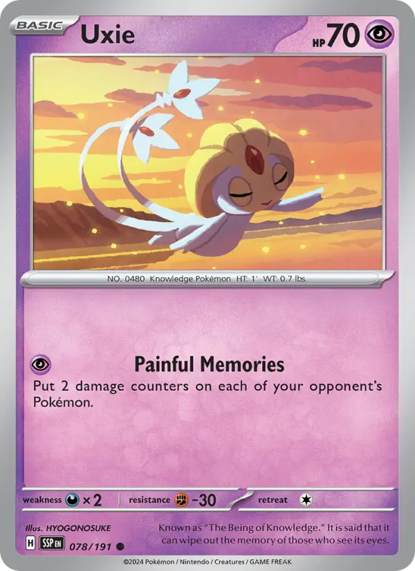 Uxie — Surging Sparks card #078
