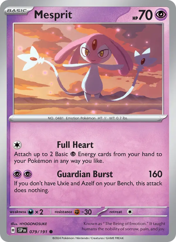 Mesprit — Surging Sparks card #079