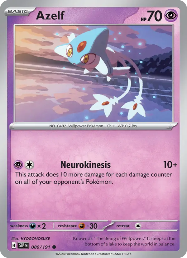 Azelf — Surging Sparks card #080