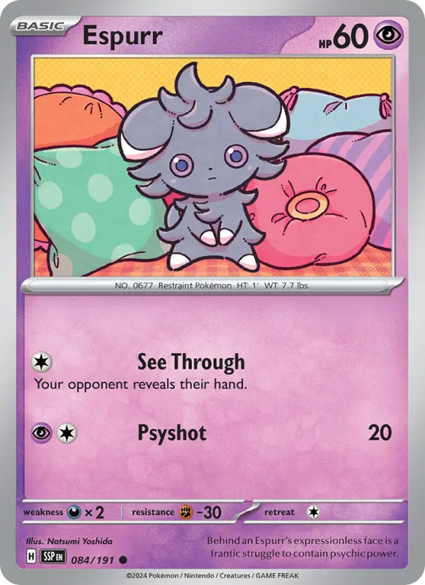 Espurr — Surging Sparks card #084