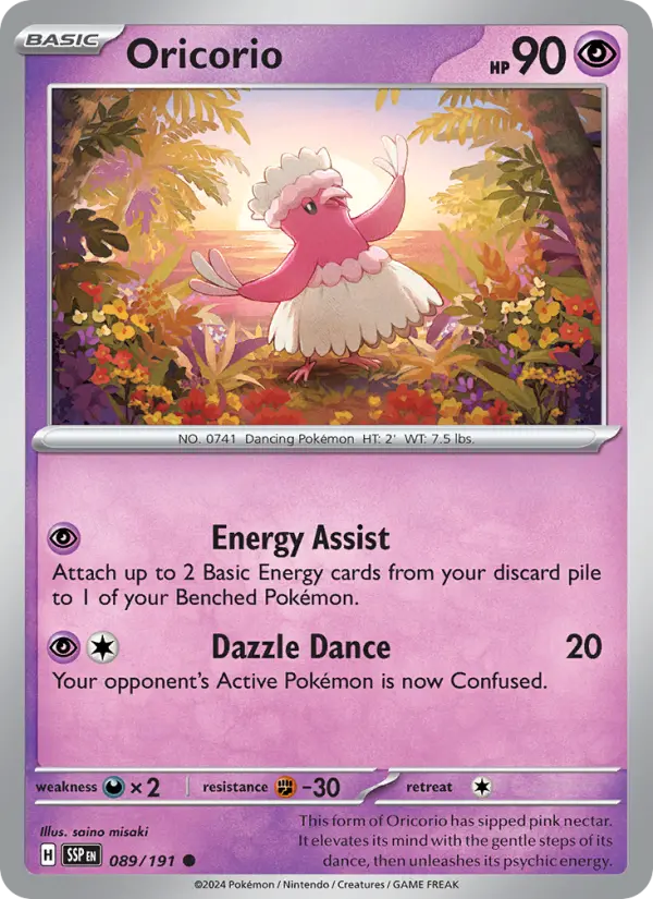 Oricorio — Surging Sparks card #089
