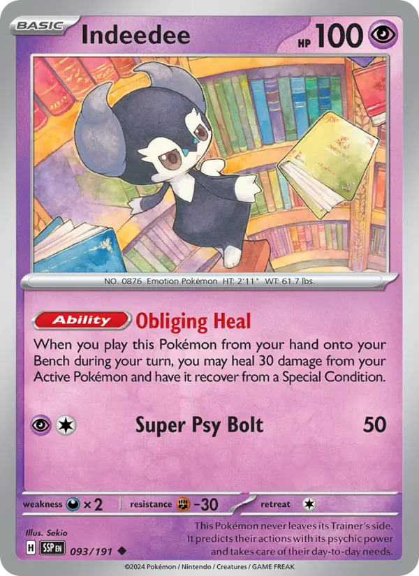 Indeedee — Surging Sparks card #093