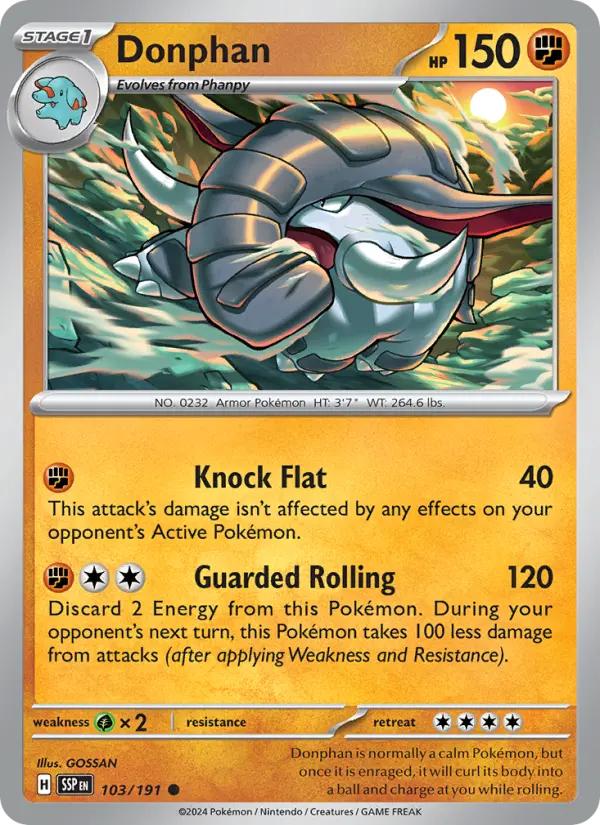 Donphan — Surging Sparks card #103