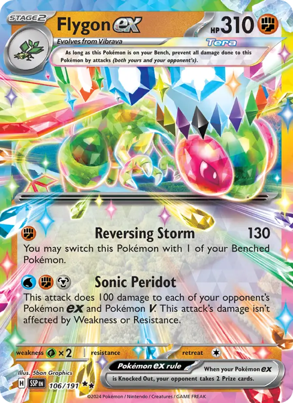 Flygon ex — Surging Sparks card #106