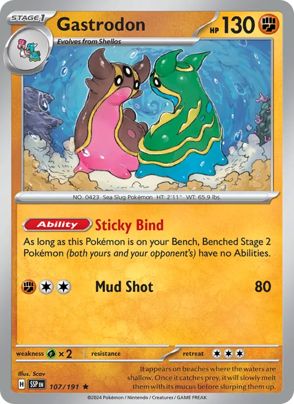 Gastrodon — Surging Sparks card #107
