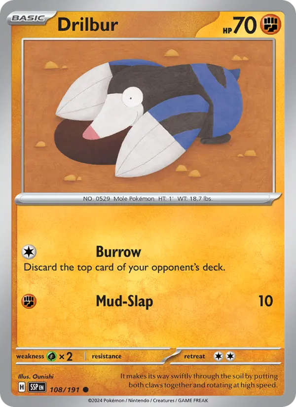 Drilbur — Surging Sparks card #108
