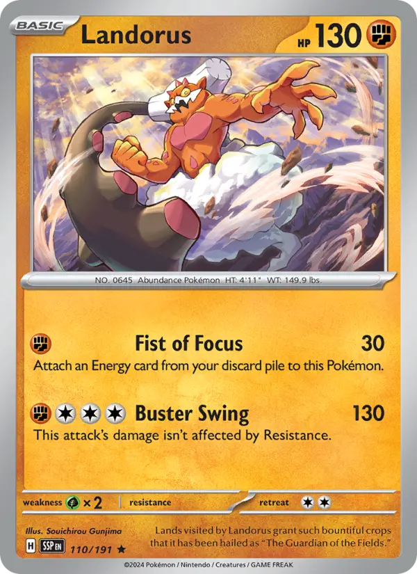 Landorus — Surging Sparks card #110