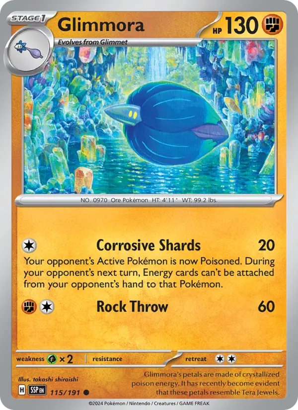 Glimmora — Surging Sparks card #115
