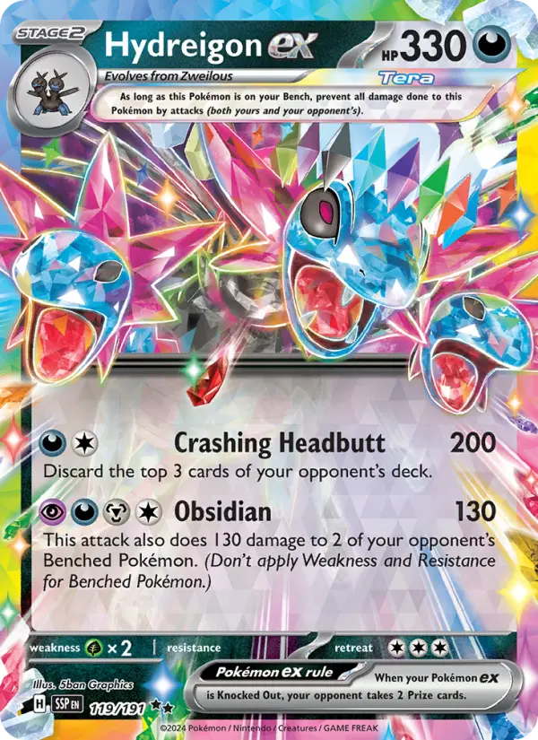 Hydreigon ex — Surging Sparks card #119