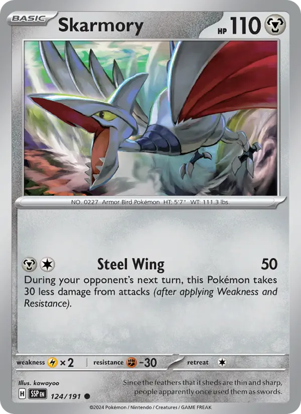 Skarmory — Surging Sparks card #124