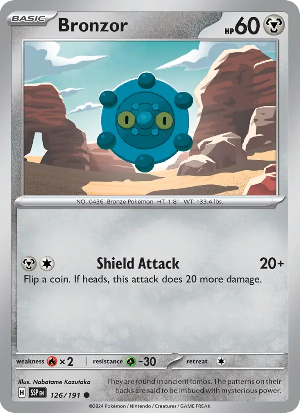 Bronzor — Surging Sparks card #126
