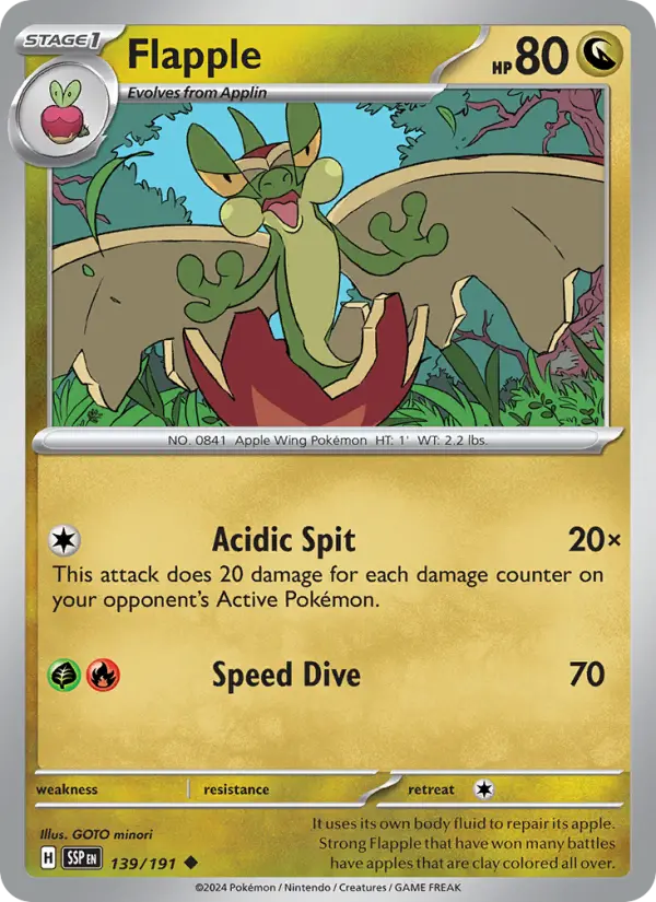 Flapple — Surging Sparks card #139