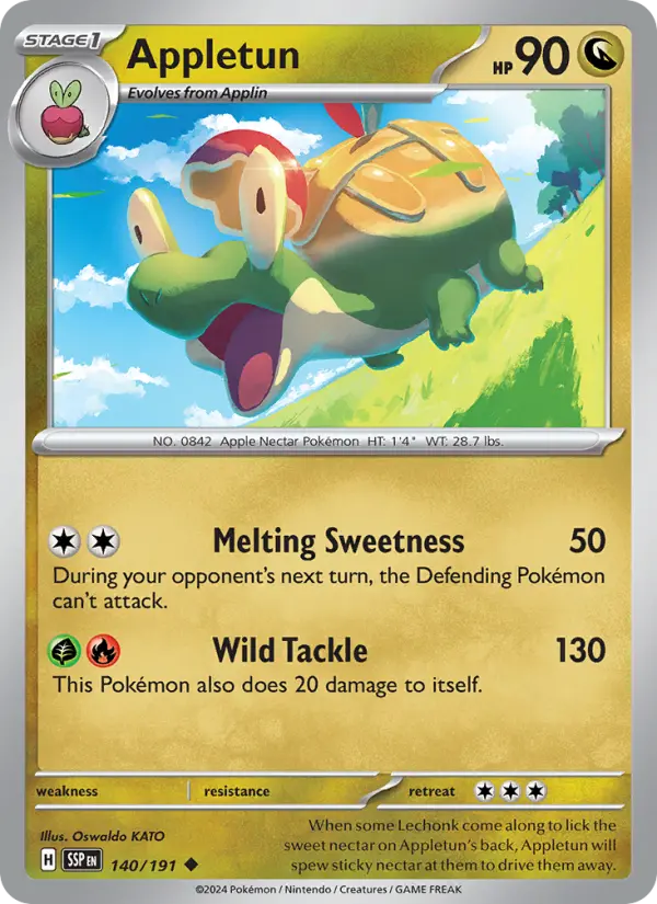 Appletun — Surging Sparks card #140