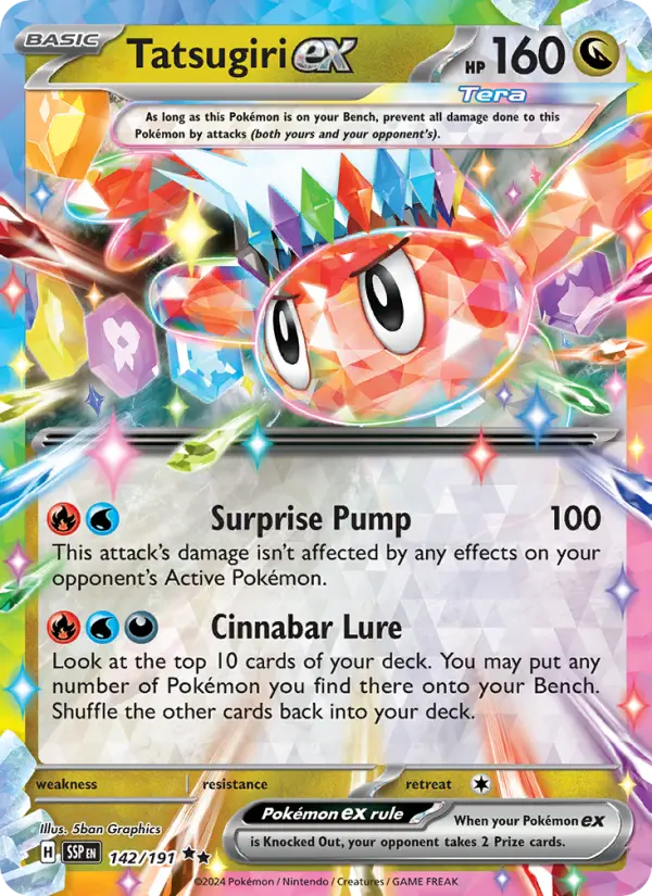 Tatsugiri ex — Surging Sparks card #142