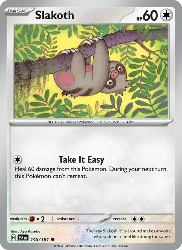Slakoth — Surging Sparks card #145
