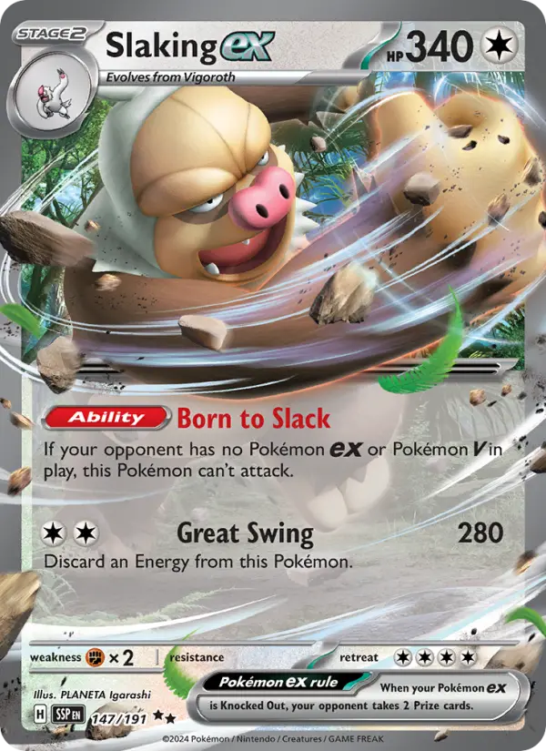 Slaking ex — Surging Sparks card #147
